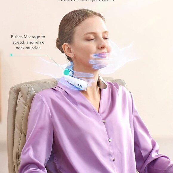 SKG Neck Massager with Heat Electric Red Light Pulse Vibration K5-3PRO - Picture 4 of 9